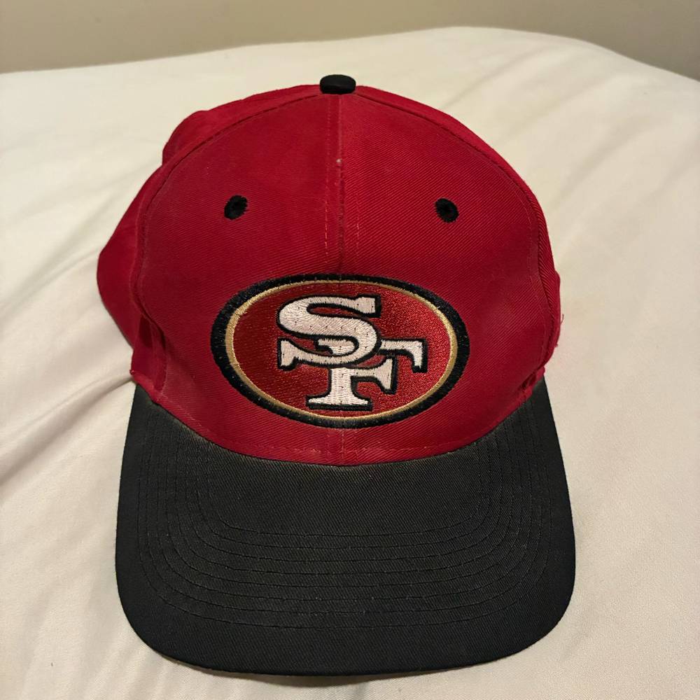 VTG 90s San Francisco 49ers Logo 7 Fiber Optic Light Up Snapback Hat NFL SF Rare